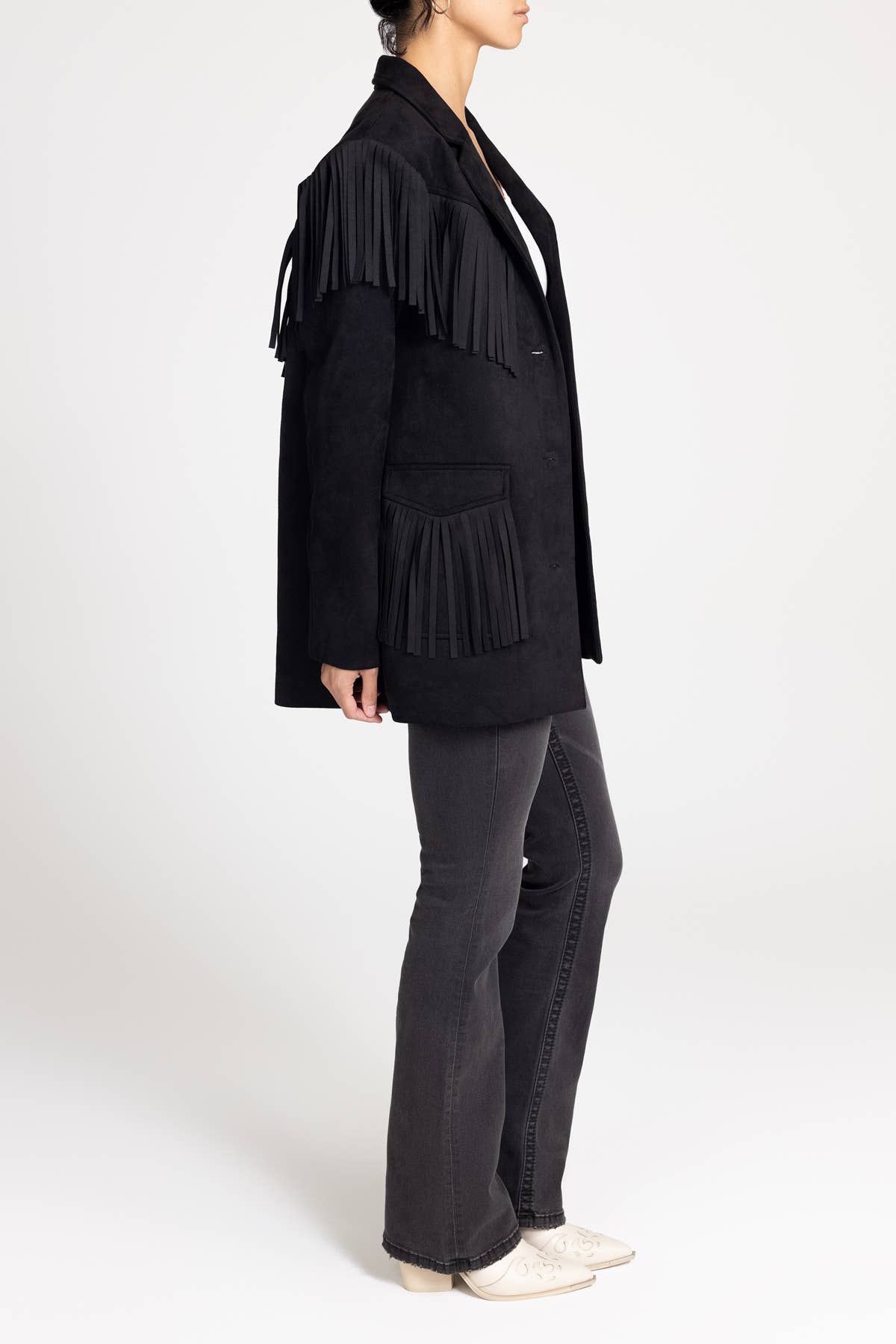 Miss Me - Wholesale Jacket - Women's - MJ0826L- FRINGE JACKET2