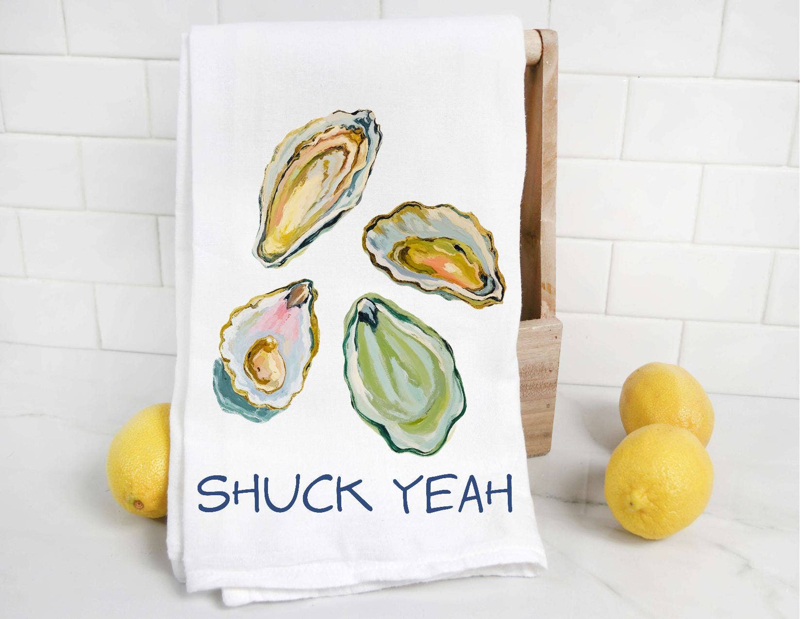 The Preppy Pineapple Home - Wholesale Tea Towel - Shuck Yeah Tea Towel
