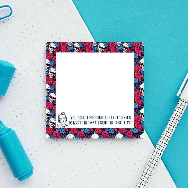 Nagging Sticky Note, Post-it Note for wholesale by Graceful Darkness, LLC