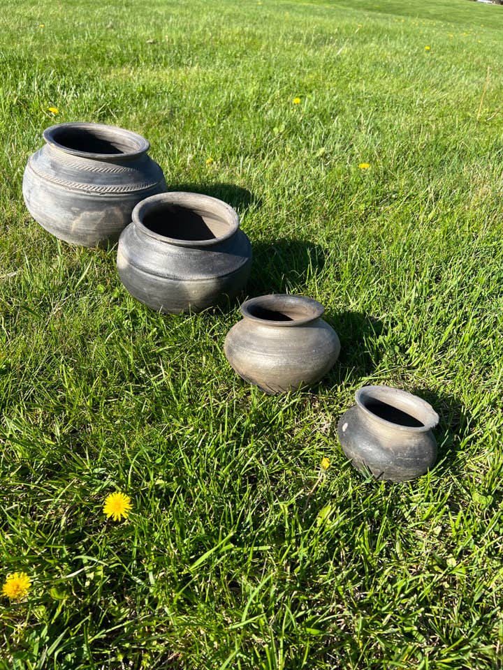 Spura Home Hand Made Clay Pot 4 sizes for wholesale by Spura Home