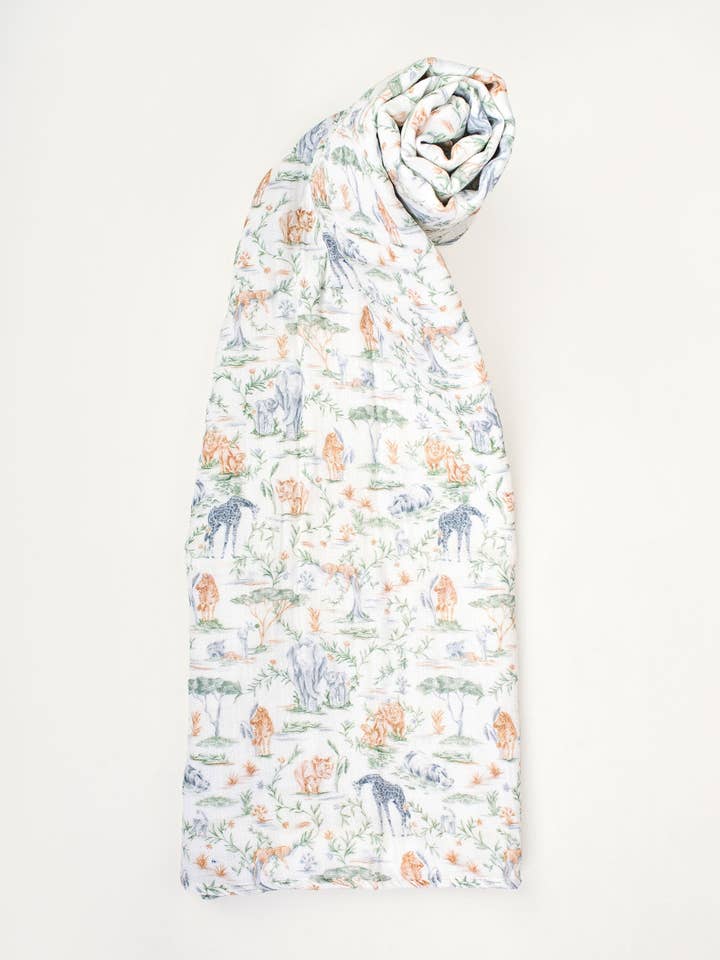 Sweet Safari Shawl Blanket for wholesale by Timo & Violet