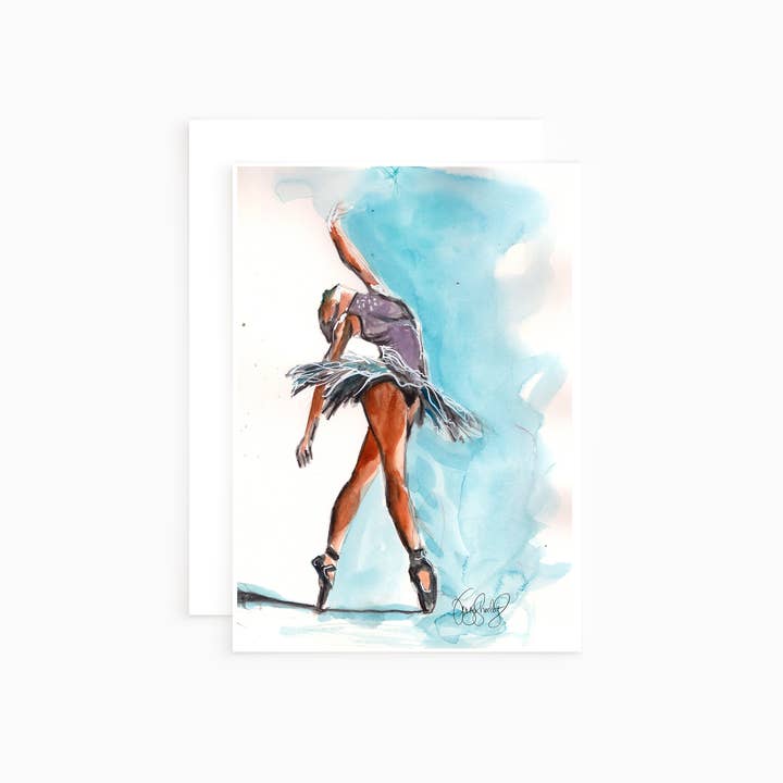 Ballerina 1.1- Notecard for wholesale by Teresa Sheeley Studios