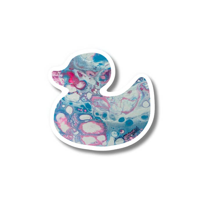AbstractbyRabrams - Wholesale Sticker - Abstract Pride Flag Duck Sticker LGBTQ 9 Varieties Vinyl3