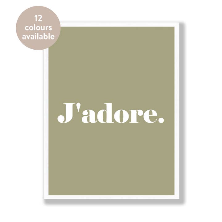 Ich liebe kühnen und farbenfrohen Druck für den Großhandel von Word Up Creative