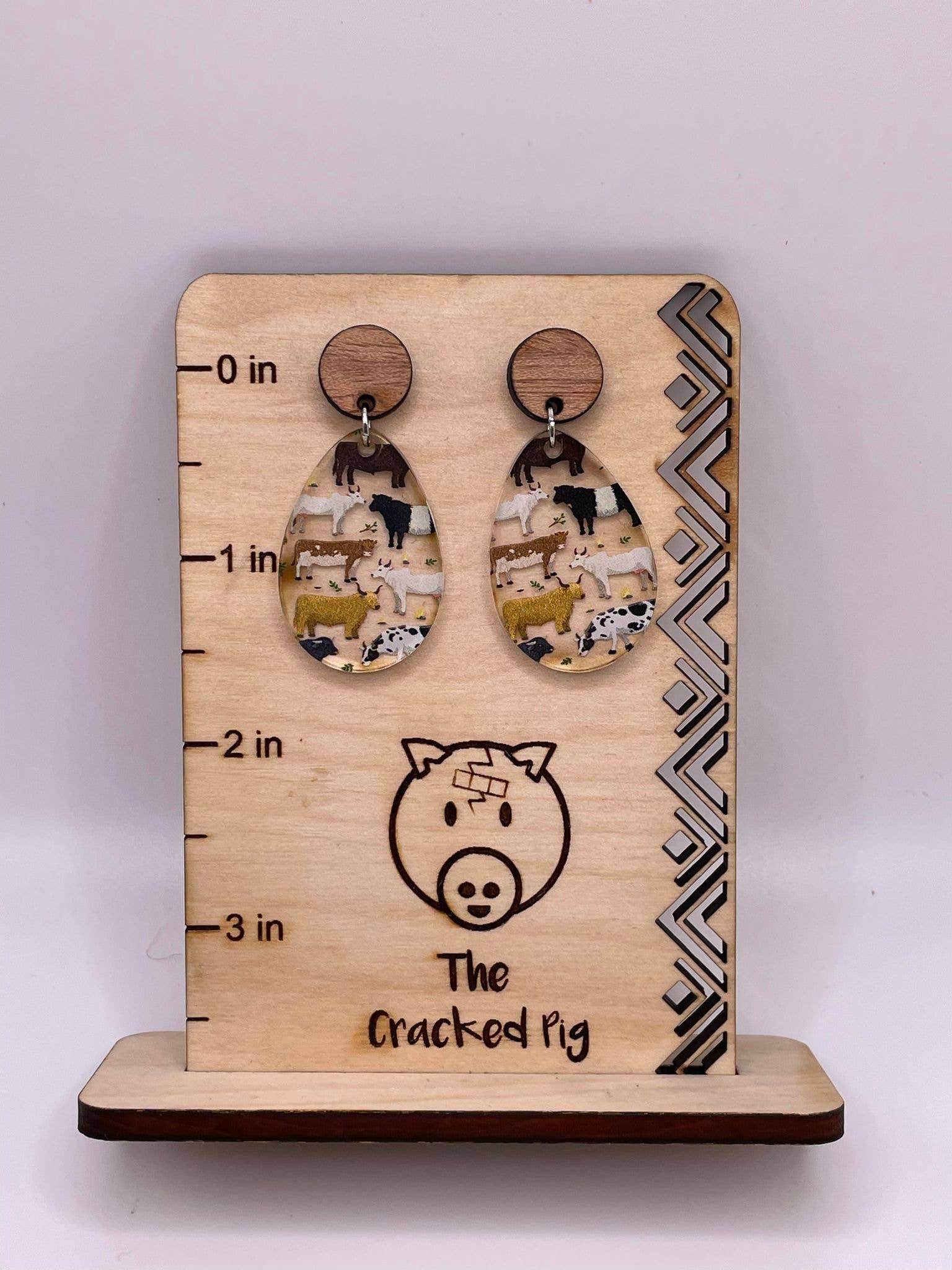 The Cracked Pig - Wholesale Dangle Earrings - Cows and Bulls Earrings | Stainless Steel Hardware2