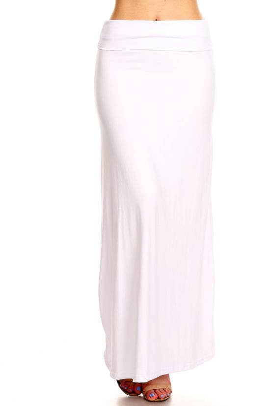 USA Fashion - Wholesale Skirt - Women's - Buttery Smooth Basic Plus Size High Waist Maxi Skirt4