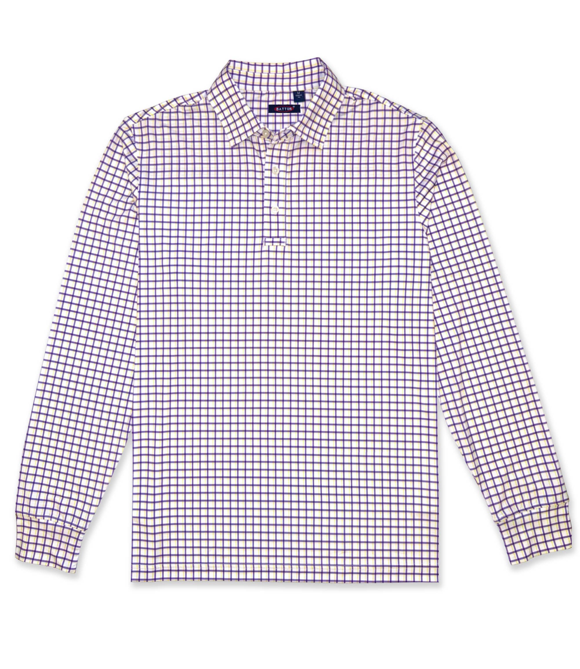 Batton - Wholesale Polo - Men's - LSU Performance Polo Long and Short Sleeve