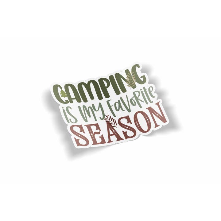 Camping is my Favorite Season Sticker for wholesale by JE Creates