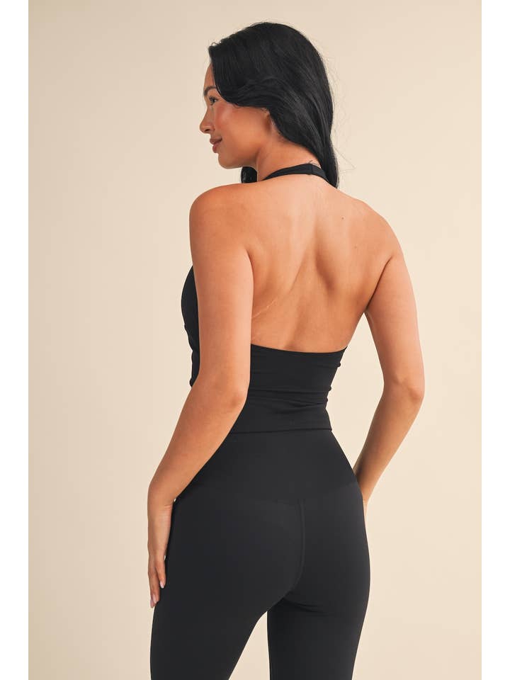 KIMBERLY C - Wholesale Athletic Top - Women's - Plunge Halter Tank26