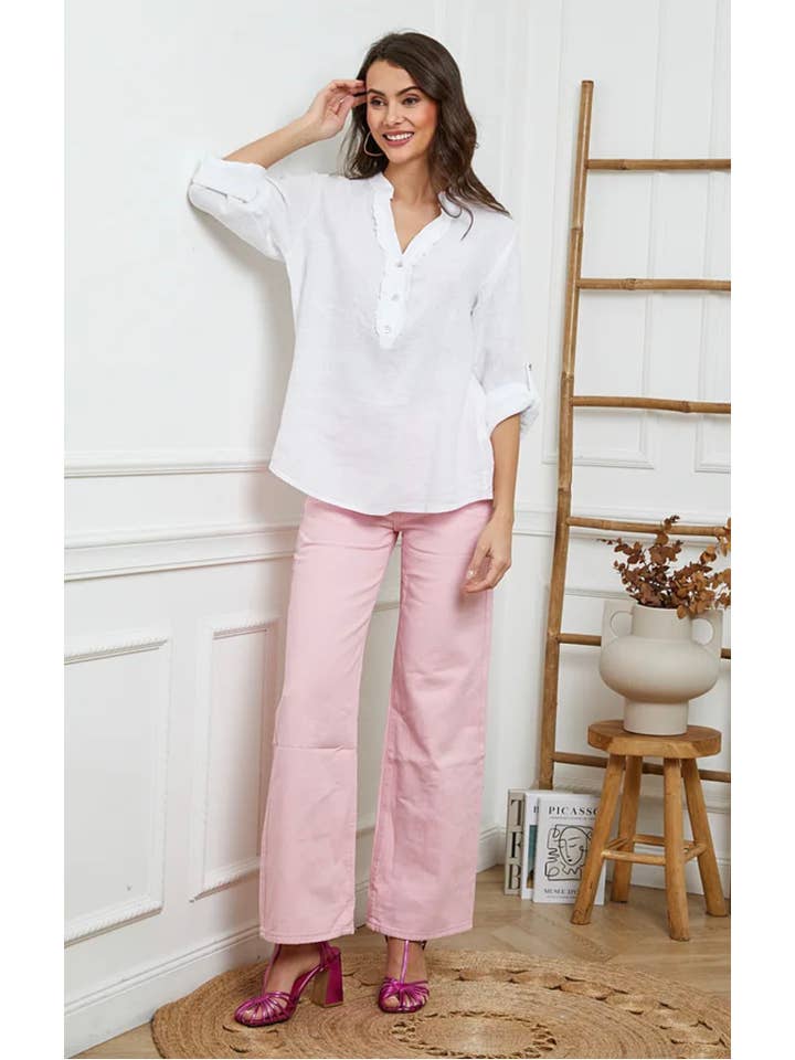 LÉA & LUC – wholesale Blouse – Women’s – 100% Linen Blouse REF. 664939