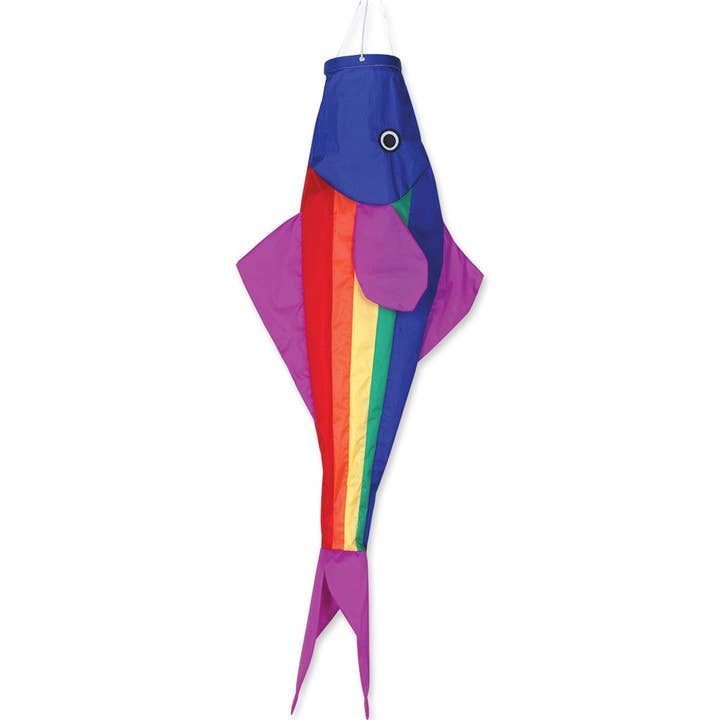 Premier Kites & Designs - Wholesale Wind Spinner - TROUT WINDSOCK - RAINBOW