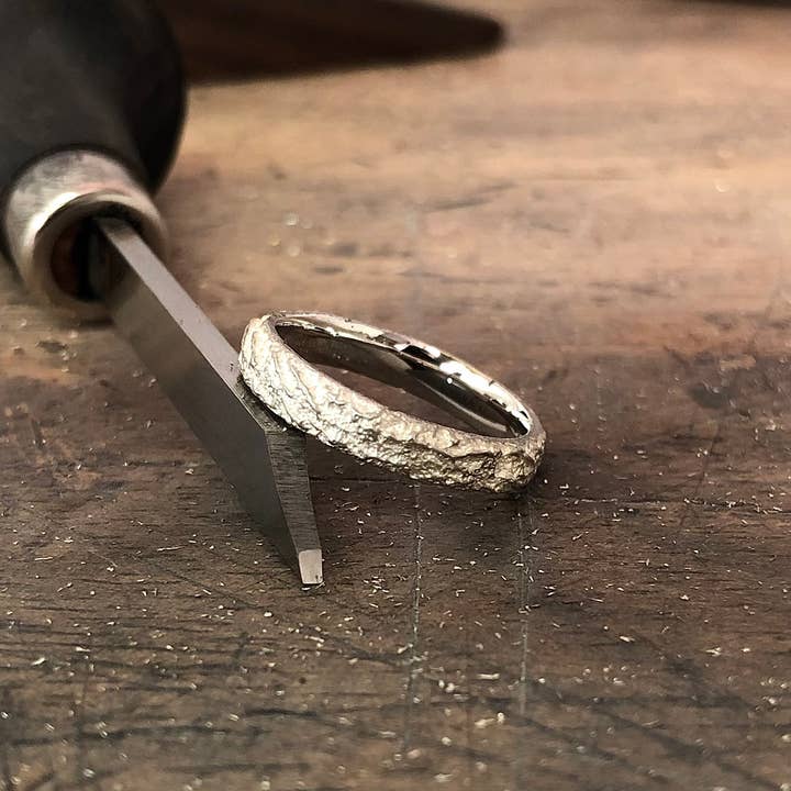 Thin Silver Mountain Ring for wholesale by WoodenGold