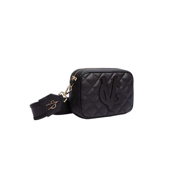 VG Small black quilted soap bag for wholesale by Valentina Giorgi