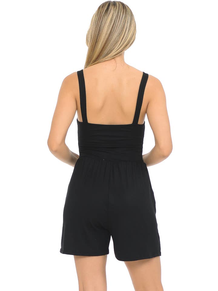 Burgundy Apparel - Wholesale Romper - Women's - SOLID ROMPER WITH POCKETS15