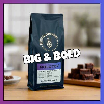 MOLOTOV // Dark Roast Blend 1kg for wholesale by Revolution Coffee Roasters