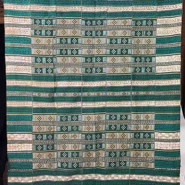 XL Fulani Peulh African Farverig Mudcloth Tekstil | 83 x 49" for engroshandel hos The Niger Bend