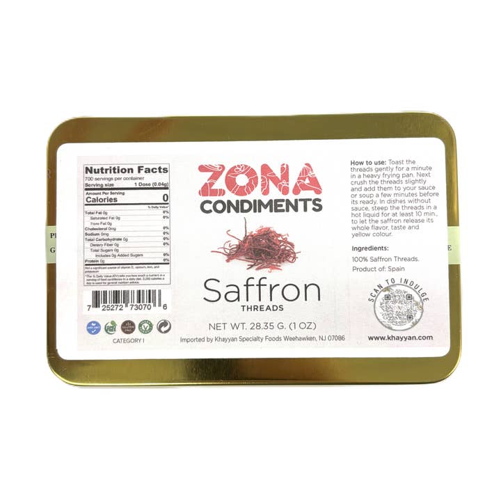Saffron Threads 2/1oz - ZONA for wholesale by Khayyan Specialty Foods