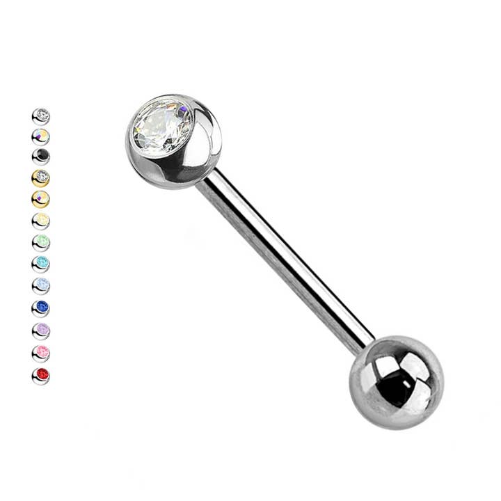 Barbell Barbell Barbell with Gem - PL-059 for wholesale by Awaken