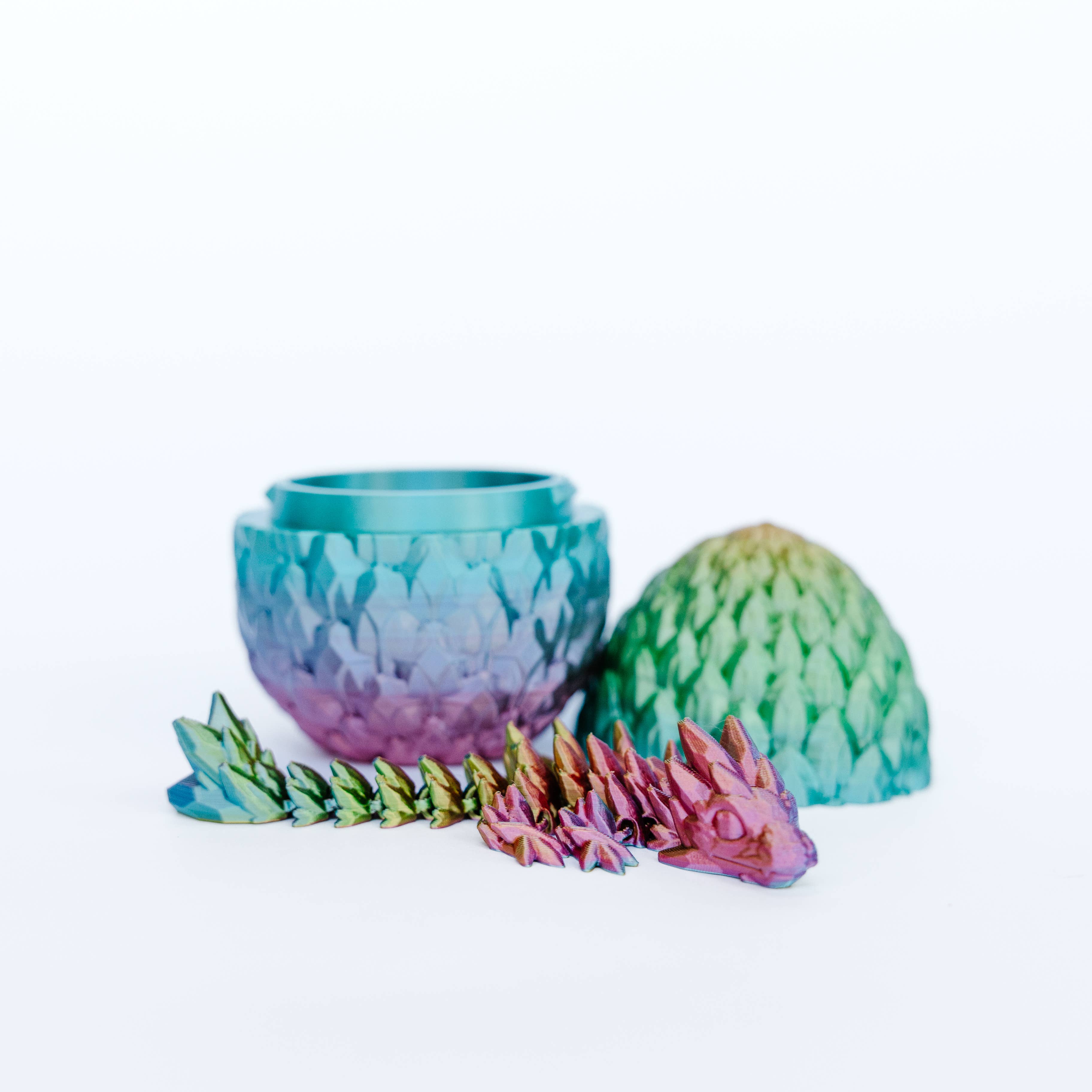 Ruby’s dragons - Venta al por mayor Figura decorativa - Set mediano de huevos misteriosos de dragón impresos en 3D – Colores surtidos4