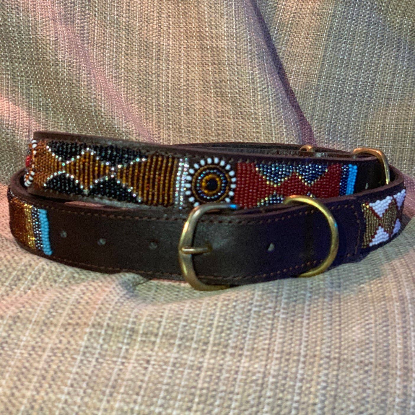 Her Best Foot Forward – coleira - Gato e cão por atacado – Coleira Savanna com miçangas artesanais Maasai2