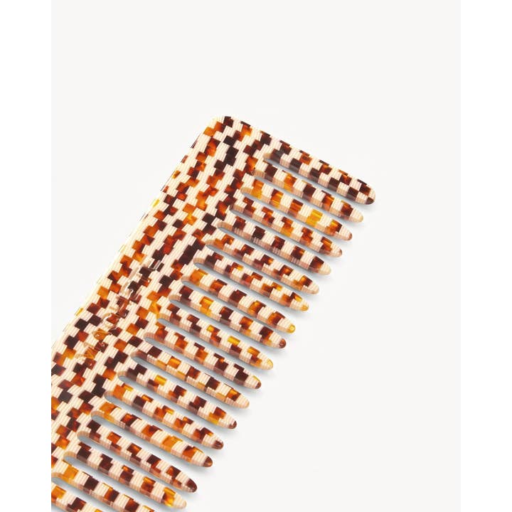 MACHETE - Wholesale Hair Brush/Comb - No. 2 Comb in Tortoise Checker1