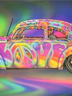 Love Bug Non-Flocked Blacklight Poster 36" x 24" for wholesale by Scorpio Posters