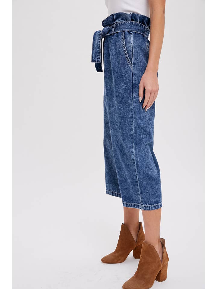 Bluivy – wholesale Pants – Women's – BELTED PAPERBAG CULOTTES3