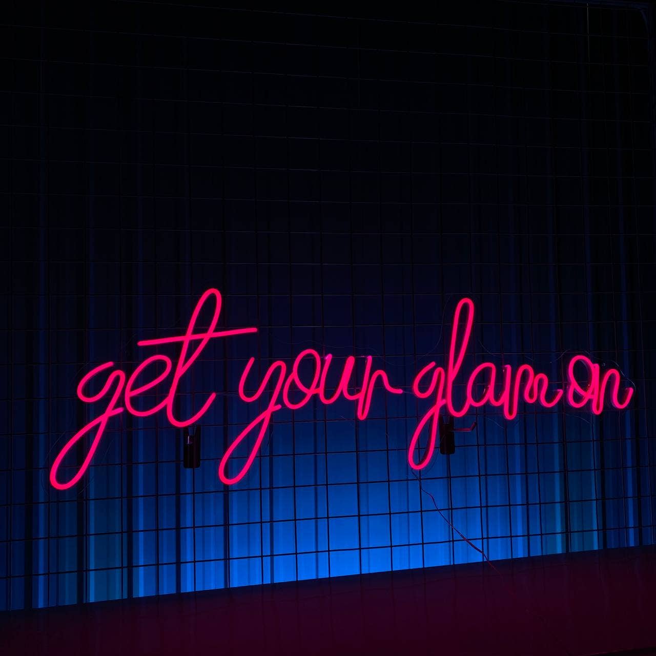 Glow Neon - Wholesale Neon Sign - Get Your Glam On Neon Sign, Quote Wall Sign Deco2