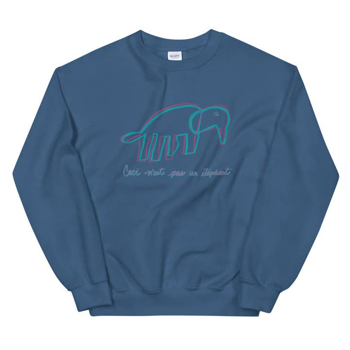 Not An Elephant Sweatshirt for wholesale by Akimiro Studio
