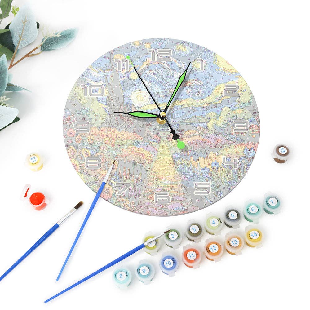 Paint Your Numbers – Engroshandel DIY-hobbysæt – Mal Øjeblikket – Stjernehave Urkit3