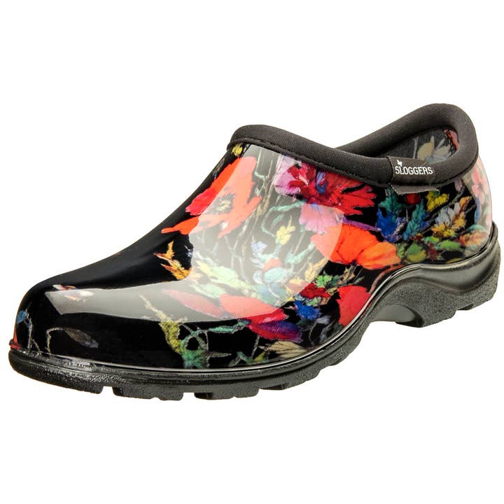 Women's Garden In Fields Black Print for wholesale by Sloggers