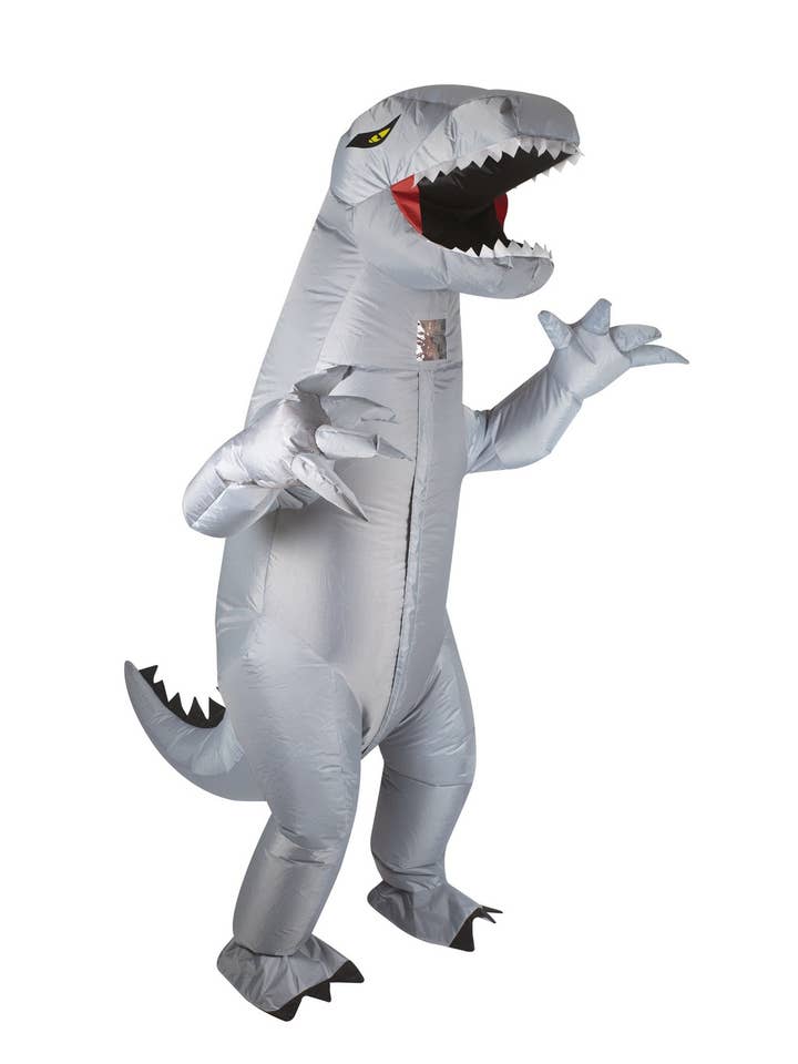 Costume Gonflable Dinosaure - Gris - Adulte - Taille Unique pour la vente par P'tit Clown