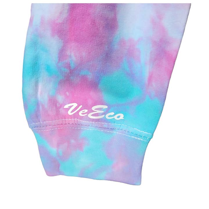 VeEco Gifts - Wholesale Hoodie - Unisex - Hand-Dyed Scrunch Tie Dye Hoodie – Pastel Hues8