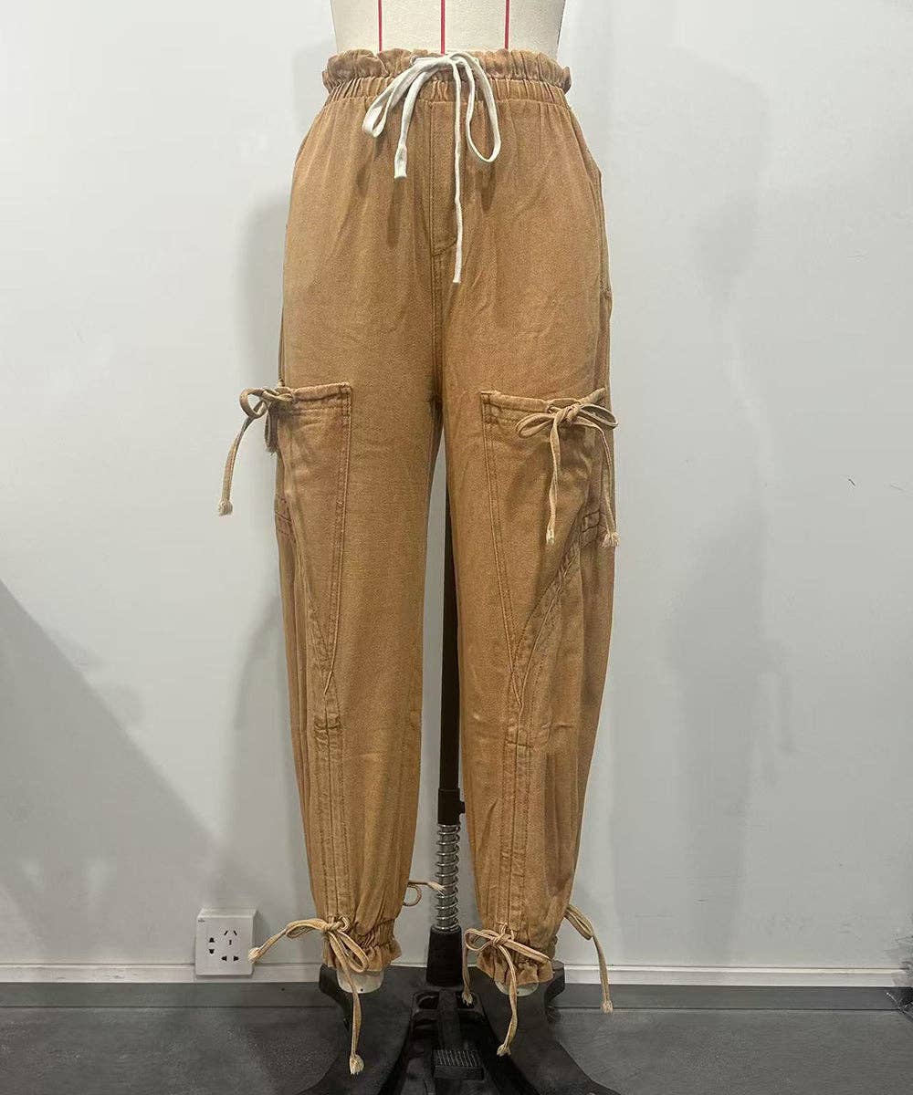 Aria Romance – wholesale Jeans – Women’s – Drawstring Waist Straight Leg Jeans4