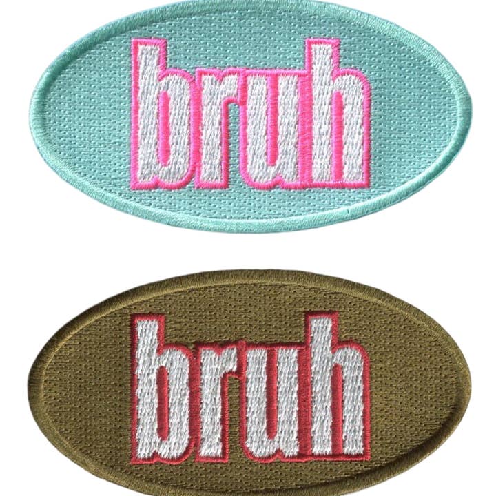 BRUH Patch de Cor 3,5”L x 1,875”A (Não é um Patch Termocolante) por atacado de HEDi