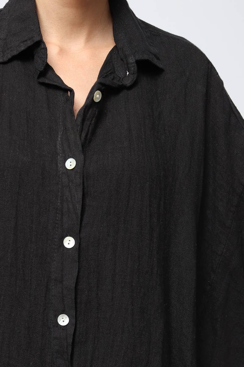 LÉA & LUC - Wholesale Button Down Shirt - Women's - 100% Linen Shirt REF. 285844