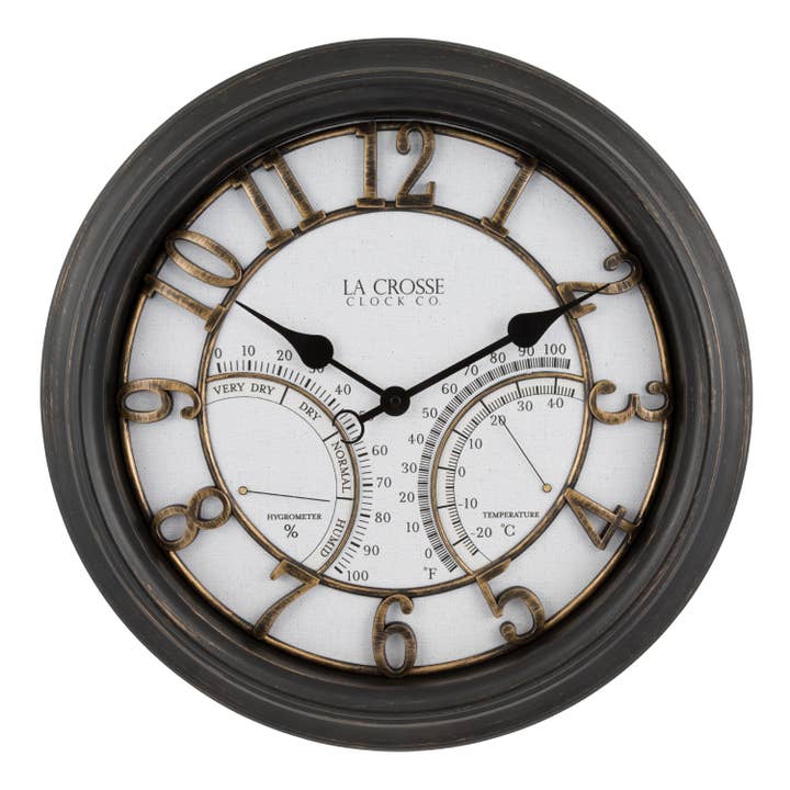 19.7-inch Indoor/Outdoor Analog Wall Clock for wholesale by La Crosse Technology, Ltd.