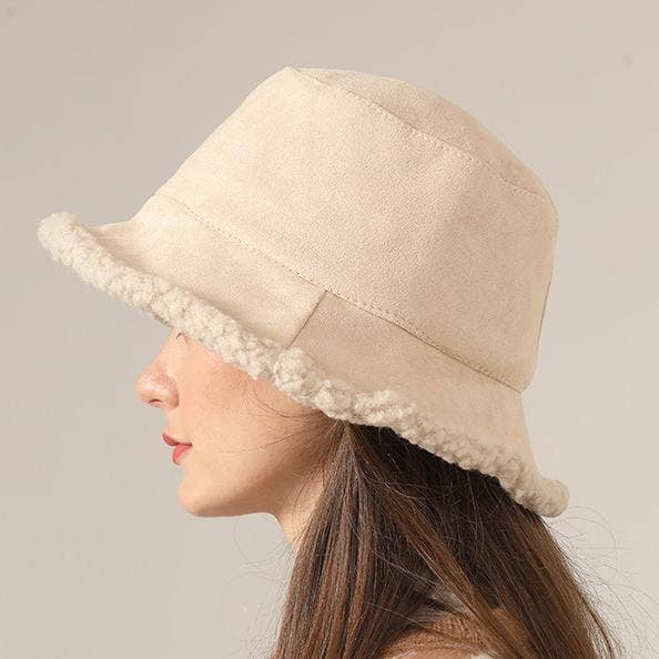 MKS America - Wholesale Bucket Hat - Women's - Winter reversible plush bucket hat5