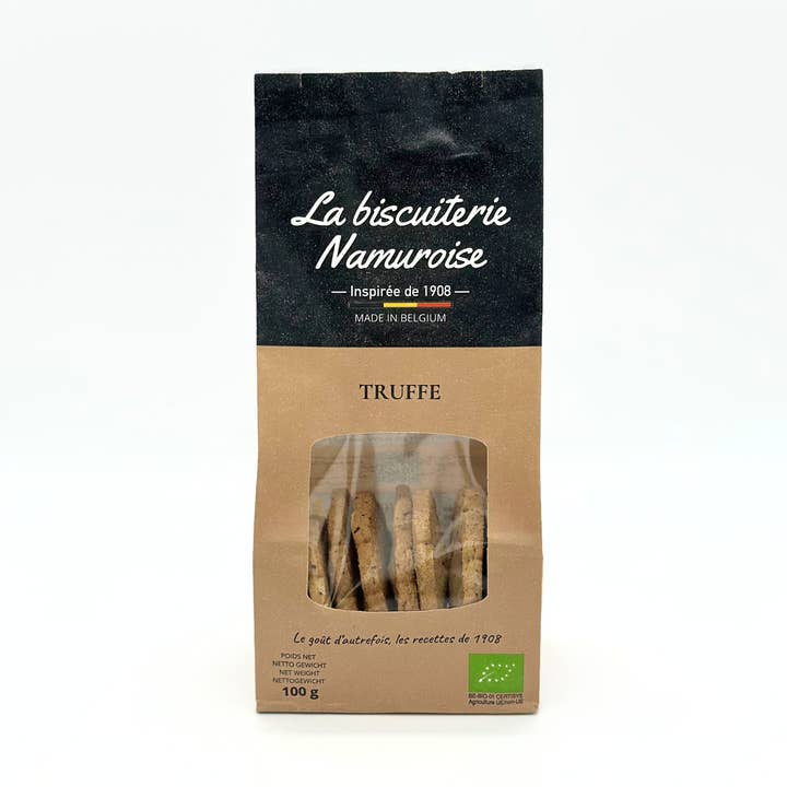 La Biscuiterie Namuroise - Vendita all'ingrosso Biscotti - Biscotti salati - tartufo - BIO (SACCHETTO 100g)0
