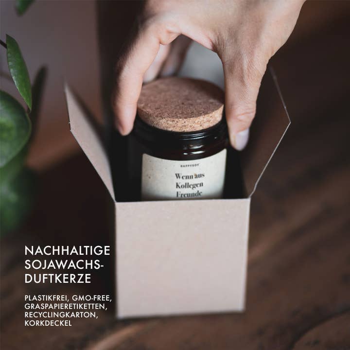 Happysoy - Wholesale Jar/Filled Candle - Scented candle | When colleagues become friends. Thanks for8