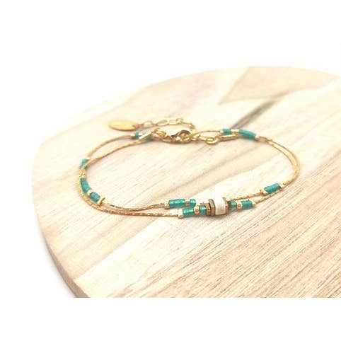 Enelli - Vente Bracelet de perles - Bracelet double tour4