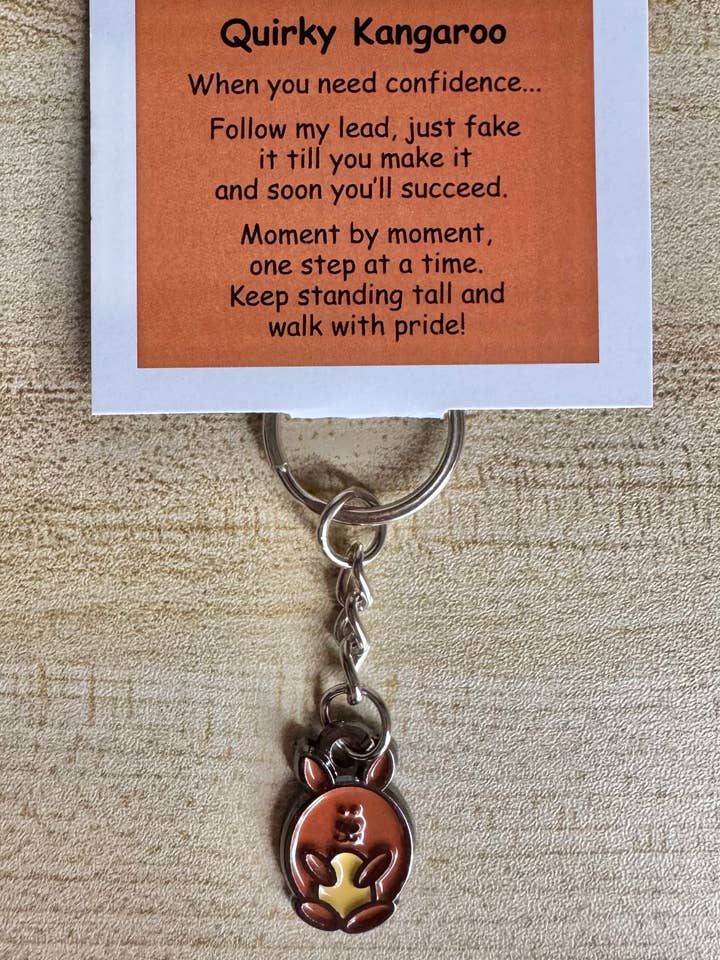Quirky Kangaroo Keychain for wholesale by Little Joys