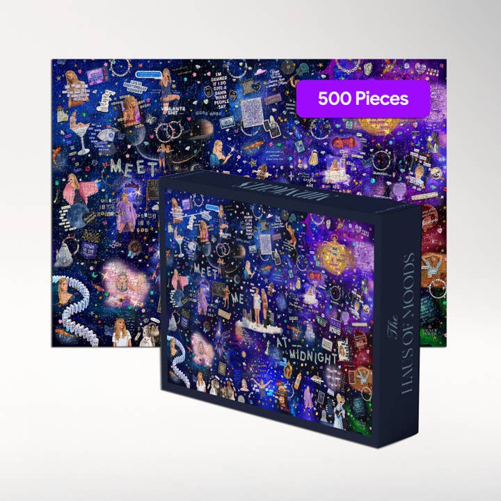 Midnights Era Lyrics & Easter Eggs Jigsaw Puzzle© for wholesale by Haus of Moods