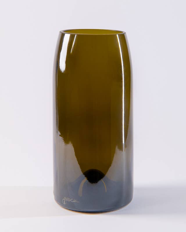 PLATES & Culotées – Vaso por atacado – Vasos Chaloupes Marrons feitos de Garrafas de Vinho0