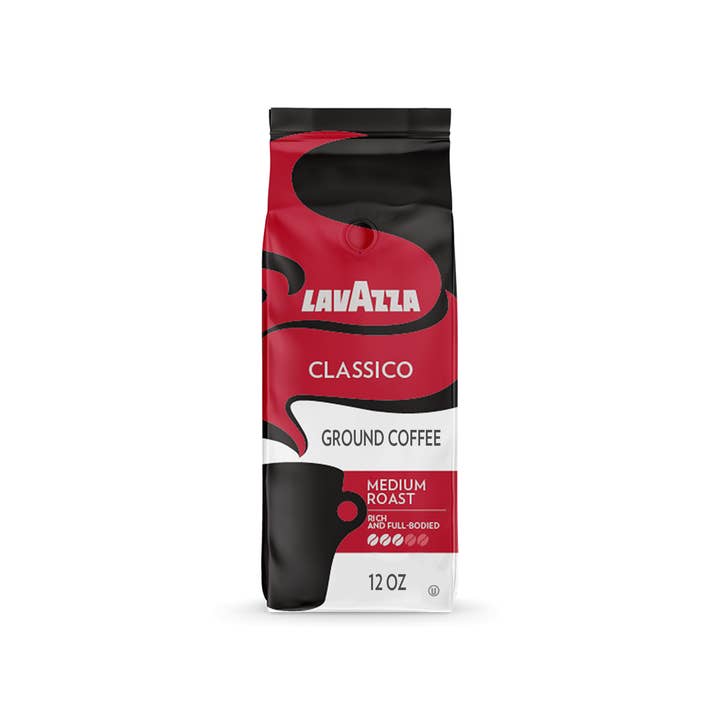 Lavazza - Wholesale Ground Coffee - Lavazza Classico Ground Coffee Blend Medium Roast 12 oz Bag (Case of 6)