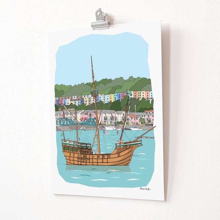 Bristol Matthew A4 Print for wholesale by dona B drawings