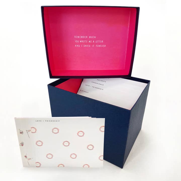 E. Frances Paper - Wholesale Stationery/Notecard Set - E. Frances Greeting Card Organizer Box