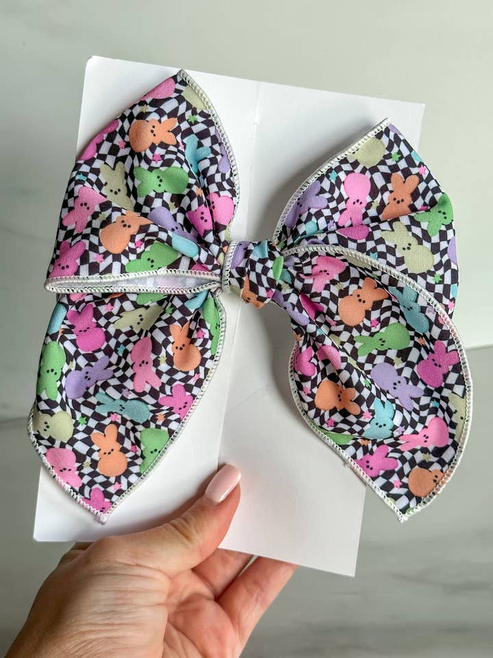Funky Peeps Big Bow for wholesale by Texas Top Knots