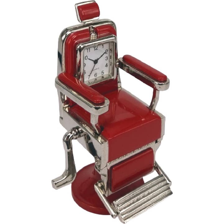 Horloge de coiffeur en rouge pour la vente par sanis enterprises, inc
