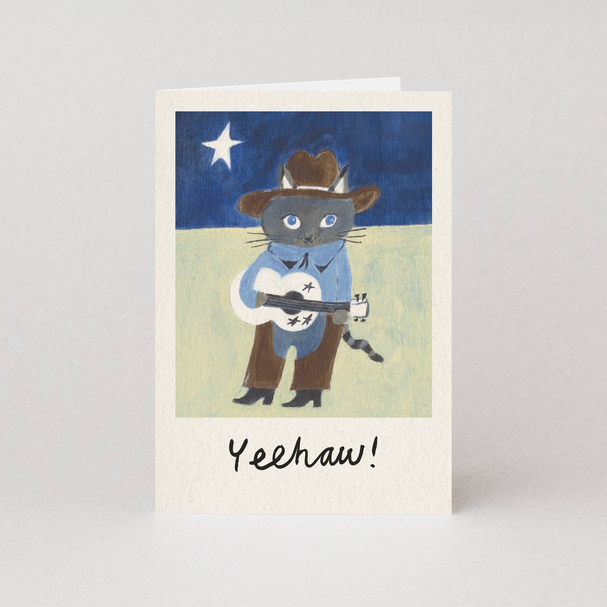 Studio Boketto - Wholesale Birthday Card - Yeehaw Card | Cowboy Card | Cat Card | Congratulations Card